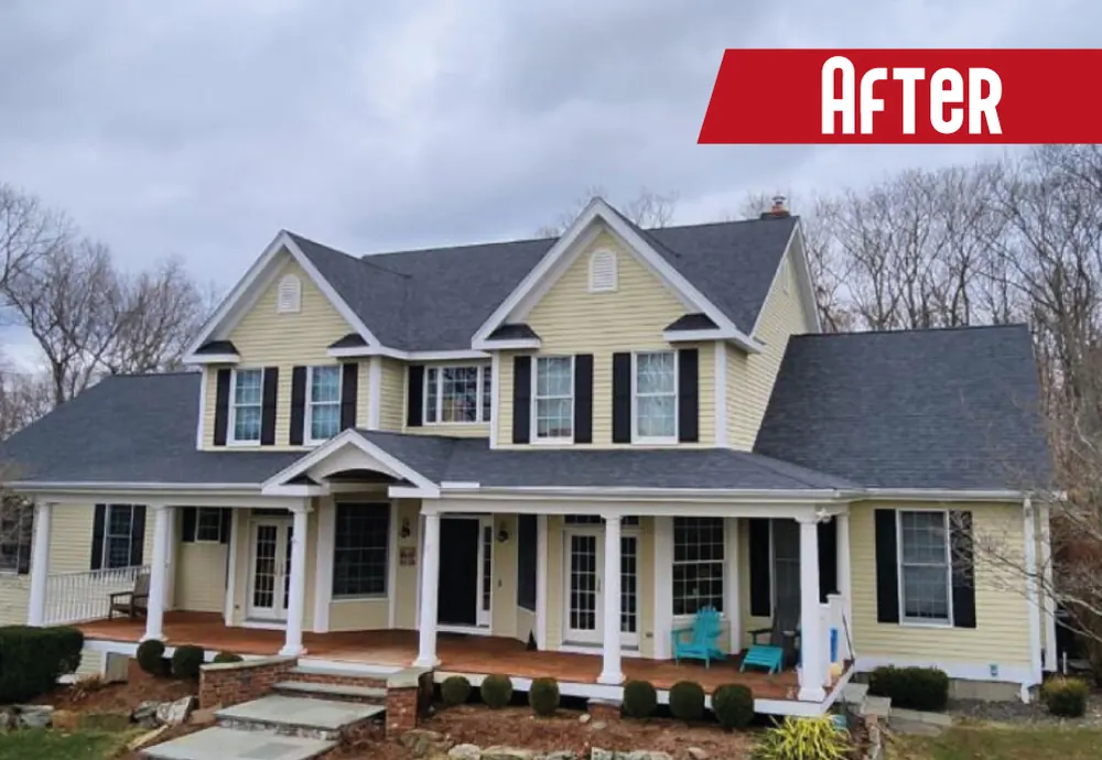 Completed roof project by Castle Home Restorations